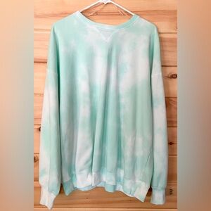 Flirtitude Cozy Tie Dyed Women’s Sweatshirt Baggy Fit Cozy Athletic Sweat Top